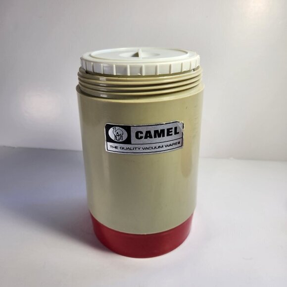 Thermos Vintage Camel Vacuum Screw Top Glass Vacuum Filler Quality Vacuum - Picture 10 of 12